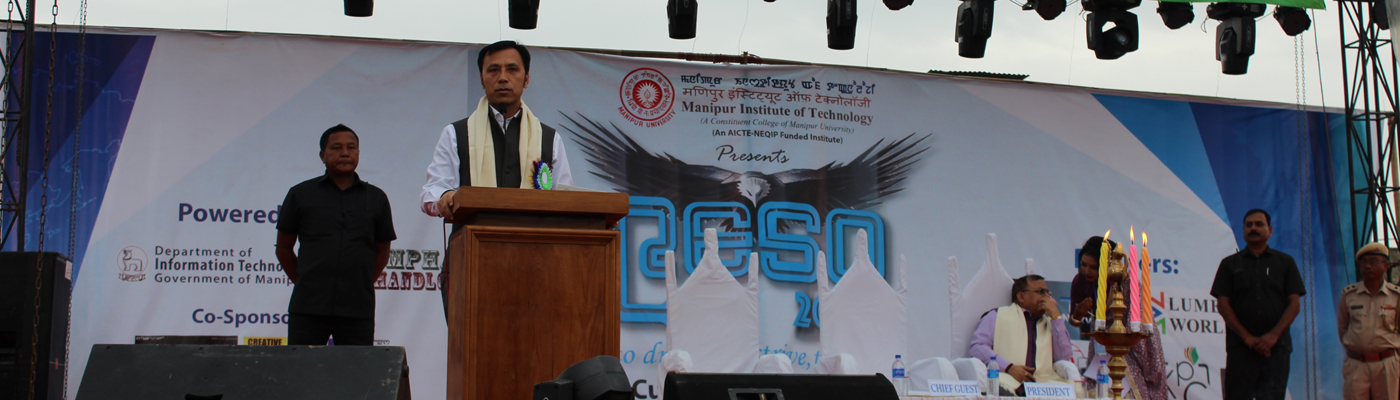 Speech by Chief Guest of the Inaugural  function of RESO 2017, Shri Thokchom Radheshyam Singh, Hon'ble Cabinet Minister (Education, Labour and Employment)