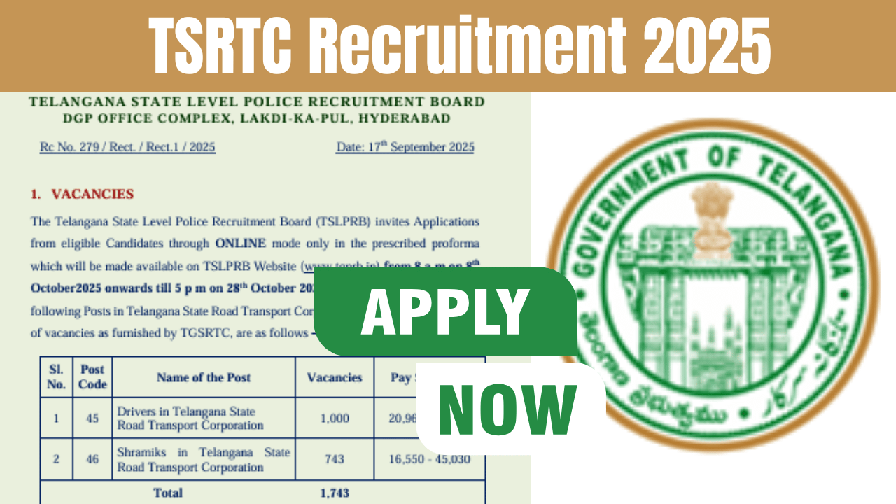 TSRTC Recruitment 2025